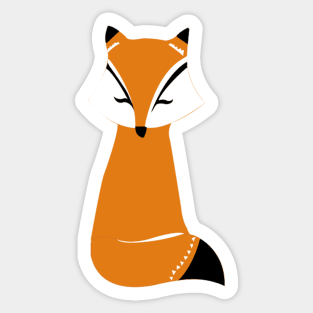 Fox Pattern Sticker